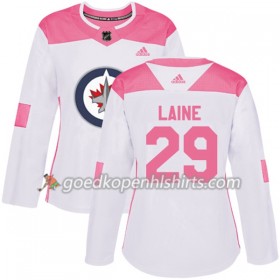 Winnipeg Jets Patrik Laine 29 Adidas 2017-2018 Wit Oranje Fashion Authentic Shirt - Dames